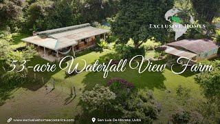 Iconic 53 Acre Sunset & Waterfall View Farm in San Luis de Morete For Sale