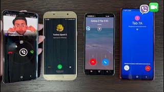 Viber vs WhatsApp & Google Duo vs BIP Messenger Incoming Call Samsung Galaxy S7 & S10 /Not10 lite A7