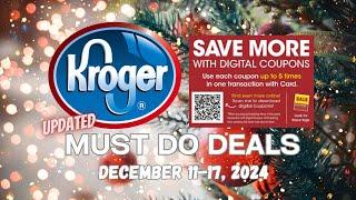 *MONEYMAKER* Kroger UPDATED Must Do Deals for 12/11-12/17 | Merry Day Deals, Mega Sale, & MORE!