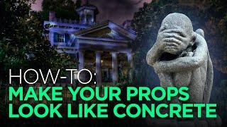 Make Your Props Look Like Concrete - Painting a Haunted Mansion Queue Line Statue