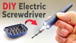 DIY- Cordless screwdriver - How To Make Rechargeable Screwdriver at home