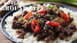 20 Minute Ground Beef Bowl: Korean Beef Bulgogi