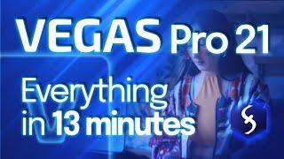 Vegas Pro  - Tutorial for Beginners in 13 MINUTES!  [ Vegas Pro 21 ]