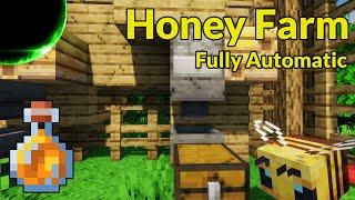 How to Make an Easy Automatic Honey Farm (Java & Bedrock 1.20.6 and Down) | Minecraft Farm Tutorial