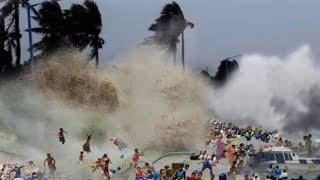 Now..!! Footage of Category 5 Hurricane Milton with 180 mph winds in Yucatan, Mexico