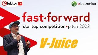 V-Juice pitch at the electronica fast forward powered by Elektor 2022