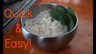 How to Make Cauliflower Rice with a Blender | Day 3 Raw Vegan