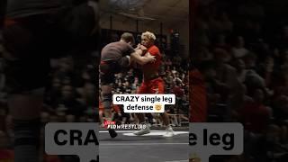 CRAZY single leg defense 