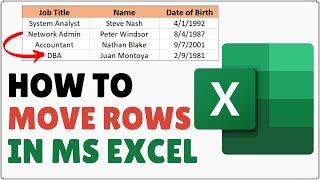 How to Move Rows in Excel | Relocate Rows in Excel