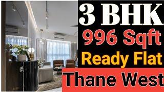 3 BHK Ready Flat || 1.99 cr all inclusive, 996 Sqft || Manpada, Thane West