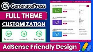 GeneratePress Theme Customization With New Pink Design 2024