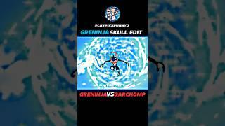 GRENINJA VS GARCHOMP || ASH GRENINJA SKULL EDIT  || #POKEMON #SHORTS