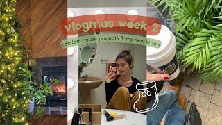 VLOGMAS WEEK 2: Various house projects (my first time tiling)