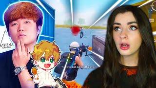 HER GAMING REACTS to ATHENA!