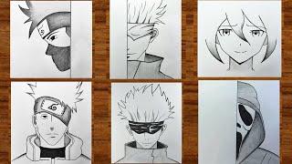 Anime drawing / Anime drawing for beginners / Step by step anime drawing /  How to draw anime