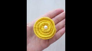 #Shorts Цветочек из ниток и картона
