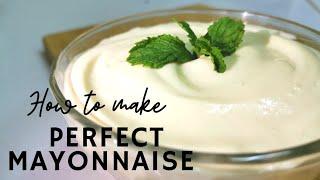 Homemade Perfect Mayonnaise Recipe In Malayalam ||Quick Failproof Recipe in just 2minutes