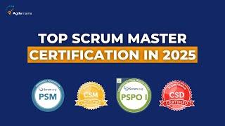 Top Scrum Master Certification In 2025 | High Paying Scrum Certificates | Agilemania