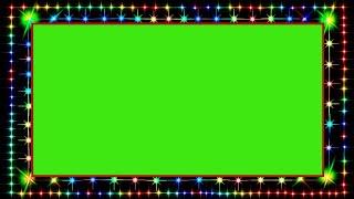 green screen Light Frame Border Line - HD- Video- light effect