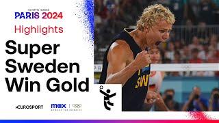 Sweden defeats Germany for first-ever beach volleyball gold medal  | #Paris2024 Highlights