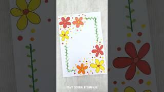 Front Page Decoration Idea for School Projects  #viral #shorts #diy
