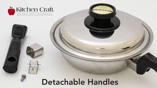 Kitchen Craft Cookware - How to use the NEW Detachable Handles!