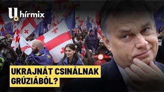 Kifütyülték Orbánt a grúz EU-párti tüntetők - Hírmix