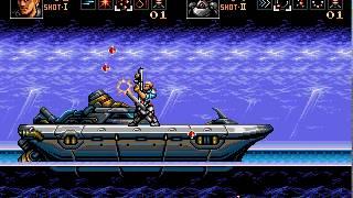 Contra Hard Corps Sega Genesis (Path C: Alien Cell) 2 player Netplay 60fps