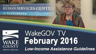 WGTV February 2016 - Low-Income Assistance Guidelines