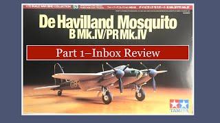 Inbox Review--Tamiya 1/72 De Havilland Mosquito B Mk. IV/PR Mk. IV