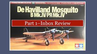 Inbox Review--Tamiya 1/72 De Havilland Mosquito B Mk. IV/PR Mk. IV