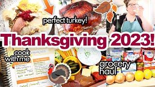  HUGE THANKSGIVING DINNER 2023! Prep, shop and cook with me!