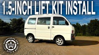 How to lift the Mitsubishi Minicab with the HRG Offroad lift kit!