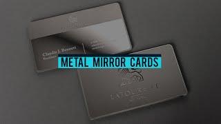 Metal Mirror Business Cards