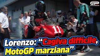 Jorge Lorenzo in sella alla Cagiva C594: "Più difficile, ma la MotoGP è marziana, fa paura"