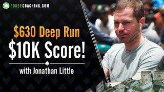 Deep Run in a $630 Online Tournament [$10,000 SCORE]