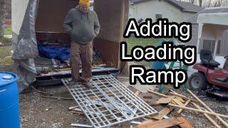 Building a Toy Hauler Ramp from a popup camper homemade