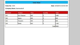 ASP.Net using C# to Generate Invoice ( Bill ) Receipt PDF from database Step by Step