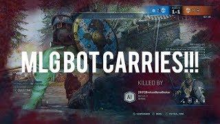 For Honor Elimination 3v2 + MLG Bot: Greatest Carry Ever!!!