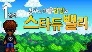 [얍얍/스타듀밸리] 청주의 아들 얍얍의 귀농생활 이야기 -1일차-