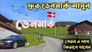 Denmak যেতে কত টাকা লাগে - কোন কোন ডকুমেন্টস লাগে | Denmark Job Visa  Salary | Denmark Visa Cost