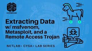 CySA+ NETLAB+ 8 - Extracting Data from a Compromised Machine w/ msfvenom, Metasploit, and a RAT