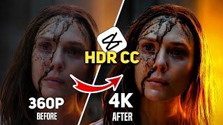 4k HDR Video Editing in Capcut | HDR Effect Capcut | HDR CC Very Easy in Capcut 2024