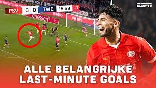 Alle BELANGRIJKE LAST-MINUTE GOALS in de Eredivisie 2023/24 ⏰