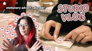 STUDIO VLOG  Behind the Scenes of the Advent Calendar + New Stationery!