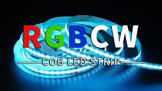 RGBWW LED Strip Lights--2022 Newest COB RGBWW light strip