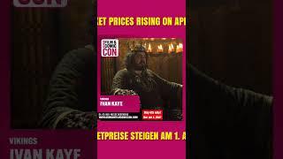 Ivan Kaye aka King Aelle at the German Film & Comic Con on 4th May 2024! Ticket Link in Description