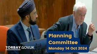 Torbay Council Planning Meeting 14 Oct 2024