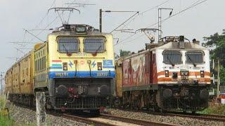 Rapid Acceleration of Various Locomotives | WAP-4+WAP-5+WAP-7+WAG-5+WAG-9 | Indian Railways