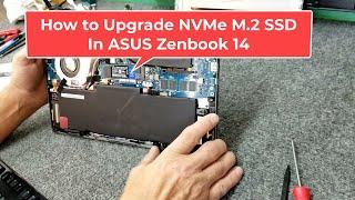 ASUS Zenbook 14 How To Upgrade NVMe SSD